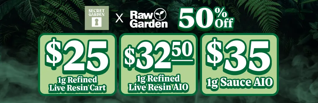 Secret Garden Raw Garden Deals (50%off)