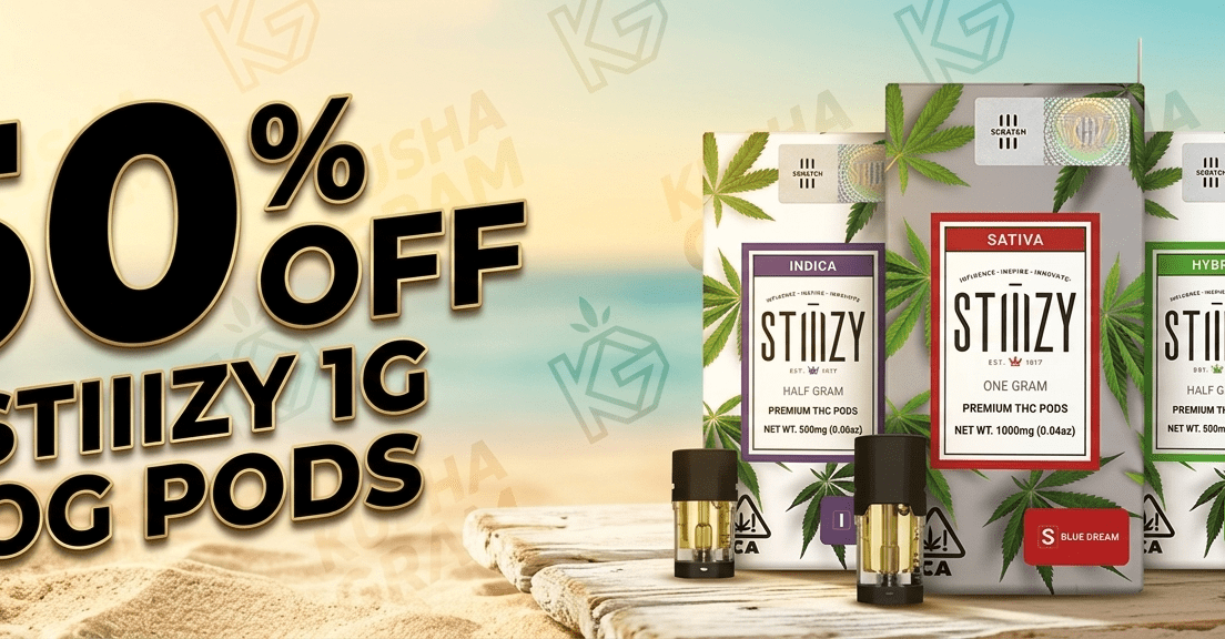 50% Off STIIIZY OG Pods