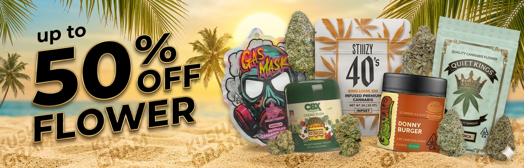 Up to 50% Off Flower Brands