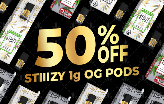 50% Off STIIIZY OG Pods