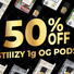 50% Off STIIIZY OG Pods
