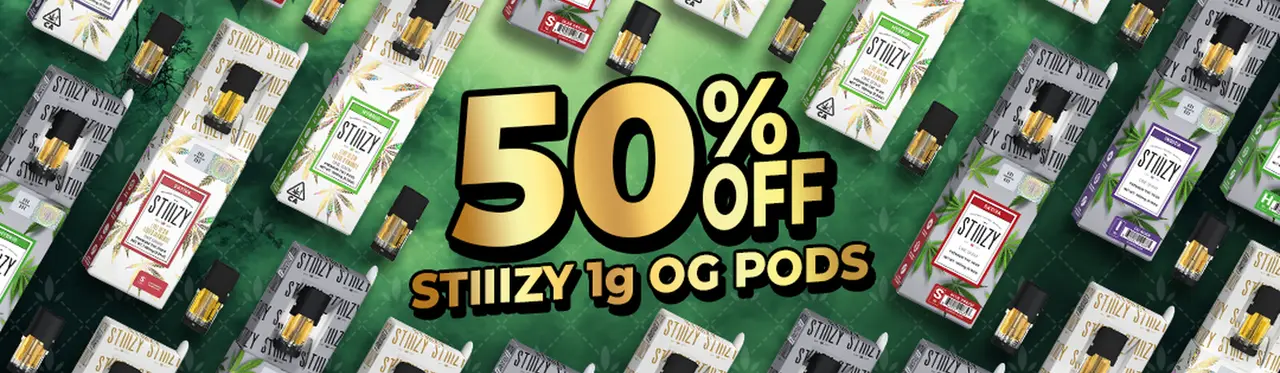 50% Off STIIIZY OG Pods