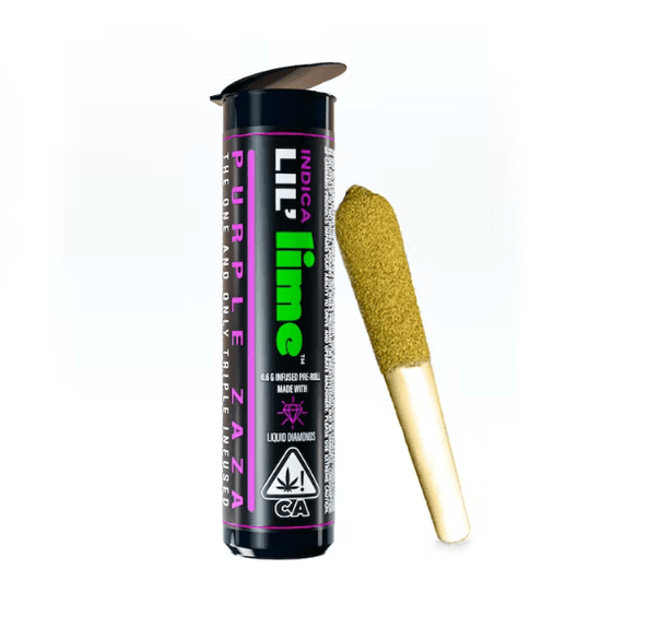 Diamond & Hash Infused Lil' Lime (.6g Mini Pre Roll) | Purple Zaza