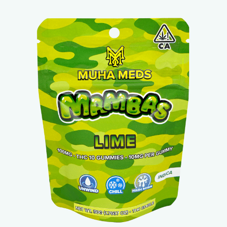 100mg Lime (Indica) Hash Infused Rosin Mambas
