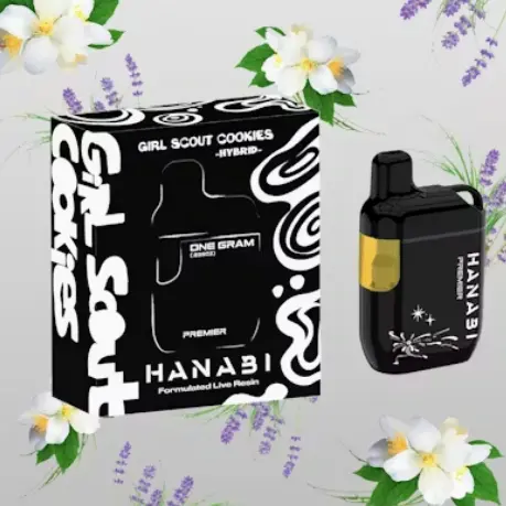 Hanabi Live Resin AIO Vape Girl Scout Cookies 1g