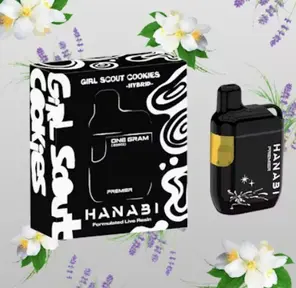 Hanabi Live Resin AIO Vape Girl Scout Cookies 1g