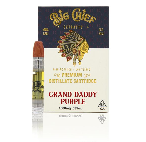 Big Chief THC Cartridge 1G - GrandDaddyPurple
