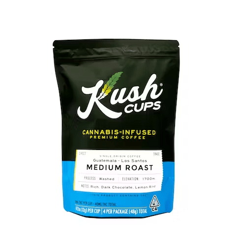 4 Pack of Pods Medium Roast Cannabis-Infused Coffee Pods