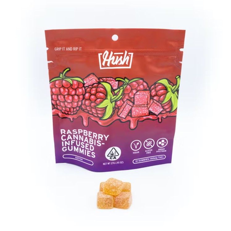 10 Piece Infused Vegan Gummies - Raspberry