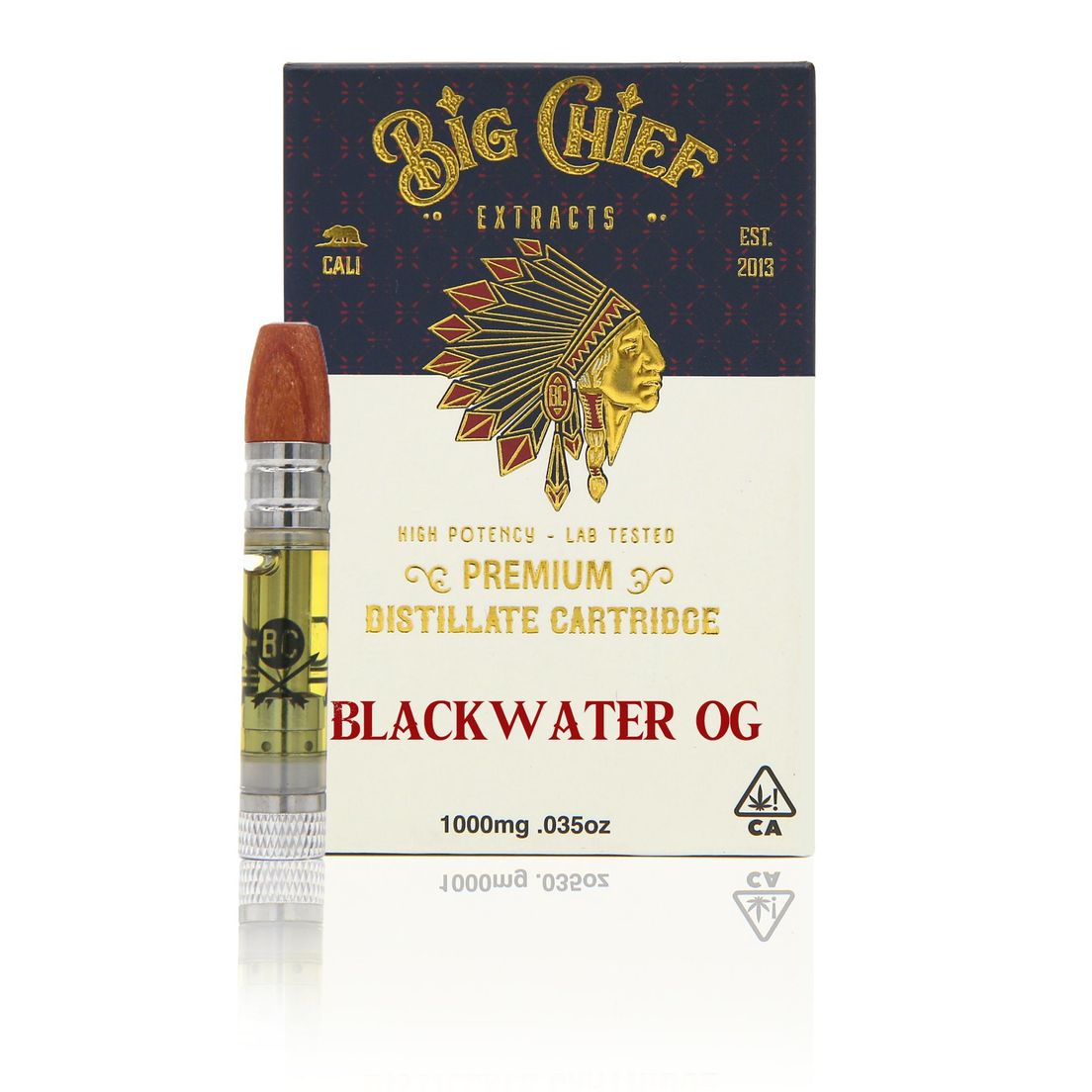 Big Chief THC Cartridge 1G - Blackwater OG