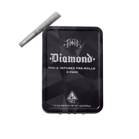 3-Pack Diamond Infused Pre-Roll: Black Haze