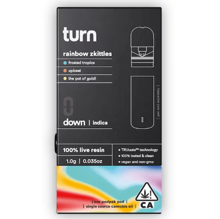 Turn | Rainbow Zkittles (indica) / 100% Live Resin / Pod | Sweede