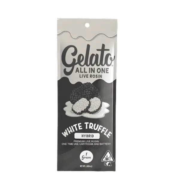 Gelato Live Rosin AIO Vape White Truffle 1g