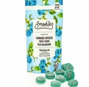 Blue Raspberry Delta-8 THC Fruit Chews 250mg