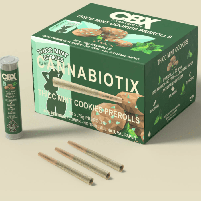 CANNABIOTIX - .75G PREROLL - THICC MINT COOKIES