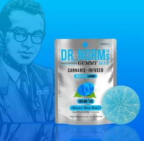 Blazin Blue Razz MAX Hash Gummy 100mg 10.00 g