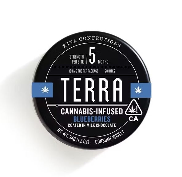 100MG TERRA - MILK CHOCOLATE BLUEBERRY BITES
