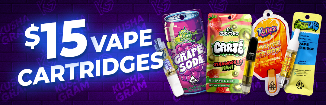 $15 Premium Vape Carts