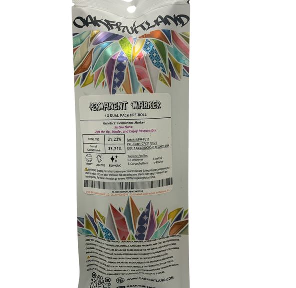 Oakfruitland - Permanent Marker 2g 2pk Prerolls