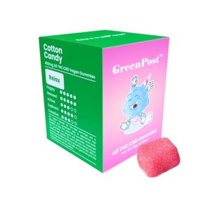 Green Post Vegan Gummies Cotton Candy 400mg -20pcs