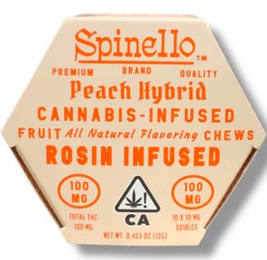 Peach 100mg Rosin Gummies