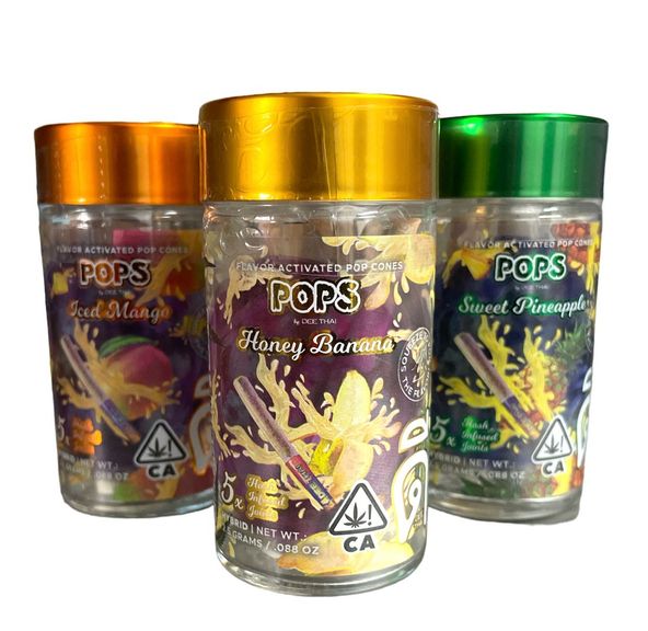 D. Pops by Dee Thai 5pk x .5g Triple Infused Pre Roll - Sweet Pineapple