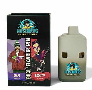 HEISENBERG DUAL CHAMBER VAPE – GRAPE INDICA + ROCKSTAR INDICA (3 GRAM + 3 GRAM)