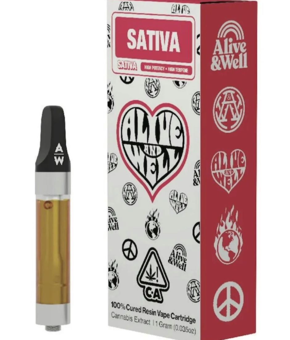 Alive & Well - Lemon Gumball 100% Cured Resin Vape Cartridge 1g