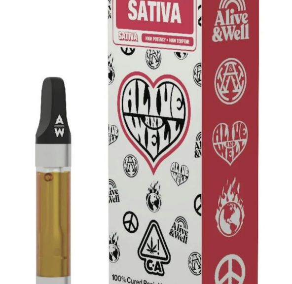 Alive & Well - Lemon Gumball 100% Cured Resin Vape Cartridge 1g