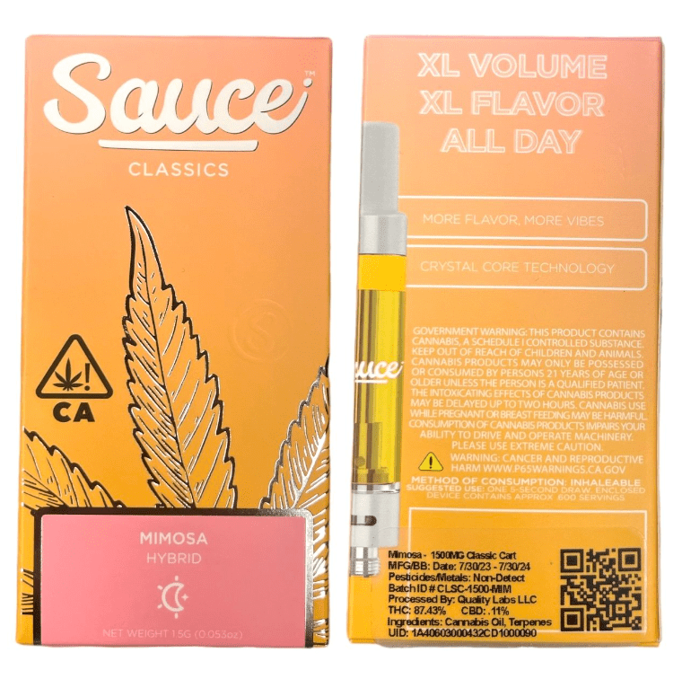 Sauce 1.5G 510 Cart Mimosa