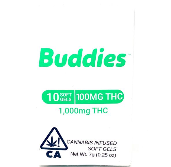Buddies - 100mg Capsule 10pc - 1000mg, NEW LOWER PRICE!