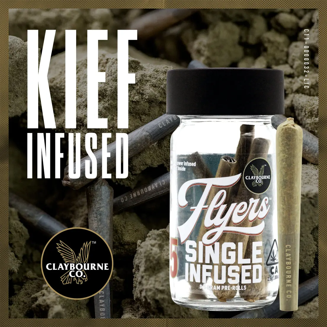 Claybourne Co. Flyers Single Infused .5g 5 Pack - GMO