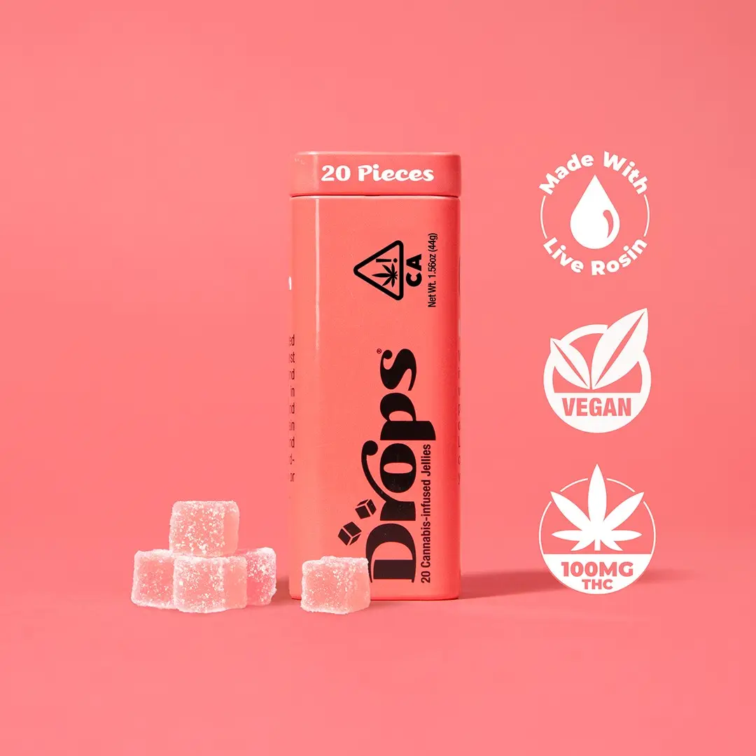 Drops 20pk Watermelon Gummies 100mg