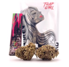 Deal! $89 1 oz. Clementine (25.27%/Sativa) - Trap Girl + Drip Edition Rolling Papers