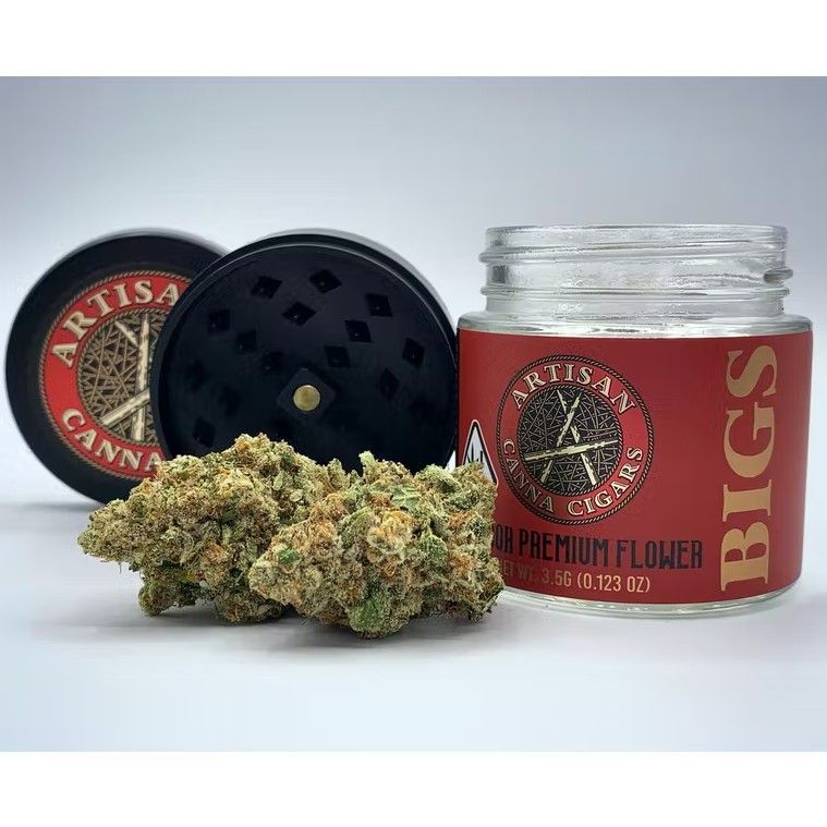 Bigs Jars w/ Grinder Top - Recliner Kush