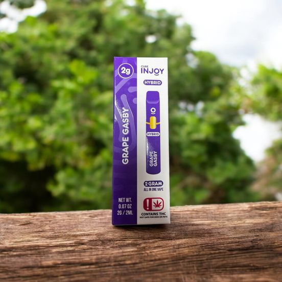 Cure Injoy - 2G - Disposable - Grape Gasby at Arkoma Cannabis Company LLC  dba Green Monkey Dispensary | Sweede
