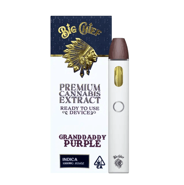 Big Chief - Granddaddy Purple - 1g Integrated Cannabis Vaporizer