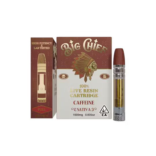 Big Chief - CAFFEINE - 1g Live Resin Cannabis Cartridge