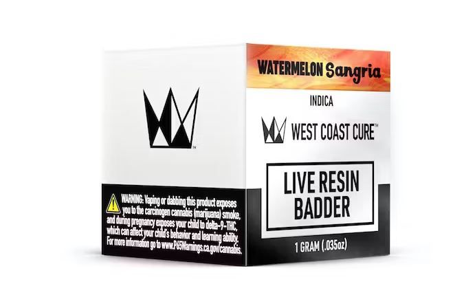 West Coast Cure - Watermelon Sangria Live Resin Badder 1g