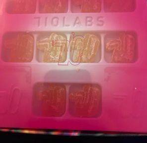 710 Rainbow Diesel Hash Rosin Gummies 10pk 100mg