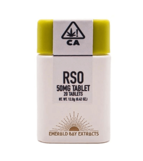 Emerald Bay Extracts 50mg RSO Tablets Hybrid Cereal Milk 1000mg
