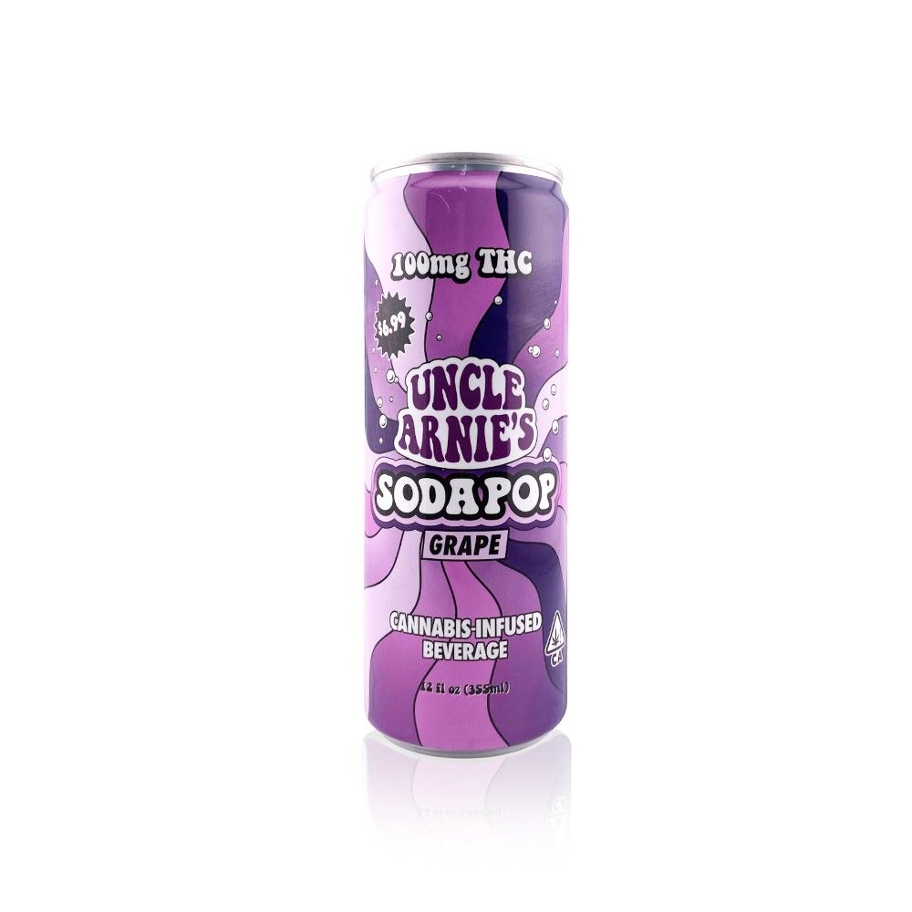 Uncle Arnie's Soda Grape 100mg
