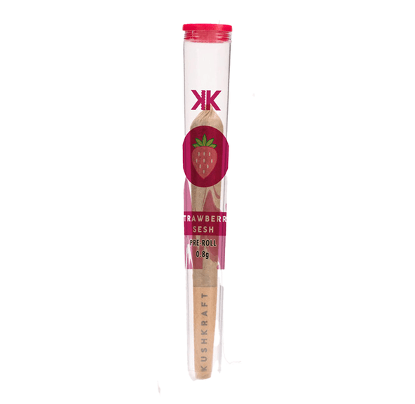 0.8g Strawberry Sesh Sativa Pre Roll by KushKraft