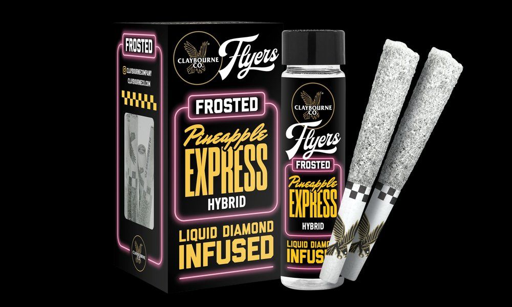 [Claybourne Co.] Frosted Flyers 2 Pack Prerolls - 1g - Pineapple Express (H)