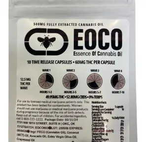 Bee Elevated - EOCO Capsules 500mg (10pck) - 13.9mg per wave