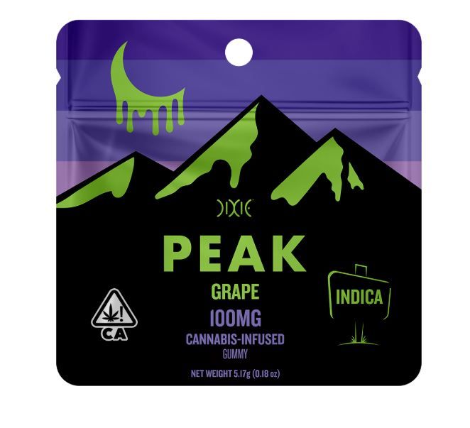Dixie Peak Singles Gummy Grape 100mg