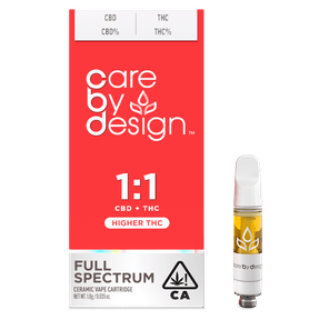 Care By Design | Vape Cart | 1g | Full Spectrum | 1:1 CBD/THC