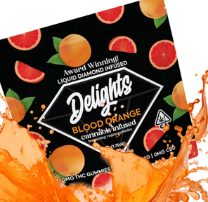 Blood Orange Delights Gummies Liquid Diamond Infused 50.00 g