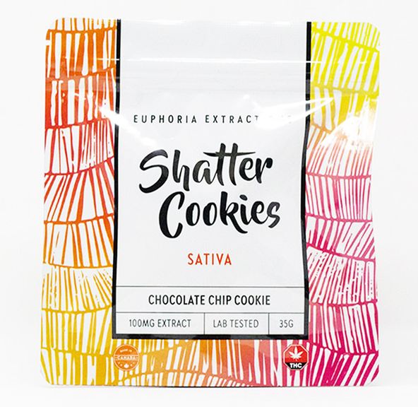 100mg Sativa Shatter Cookie by Euphoria Extractions