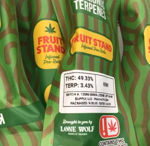 Fruit Stand - Single - Infused Preroll - Kiwi - 1g